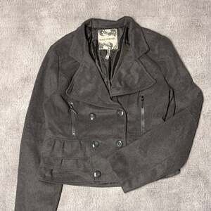 Y2K Body Central Crop Coat Jacket